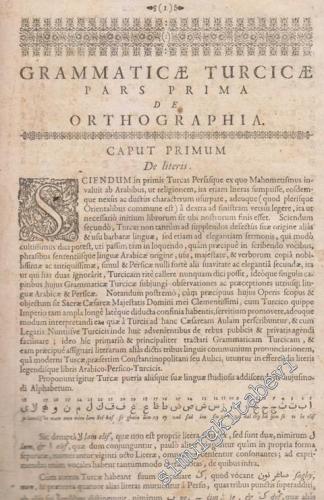 Linguarum Orientalium Turcicae, Arabicae, Persicae Institutiones Seu G
