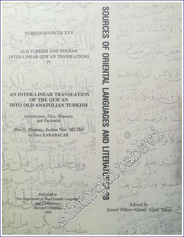 An Inter - Linear Translation of the Qur'an into Khwarazm Turkish (Int