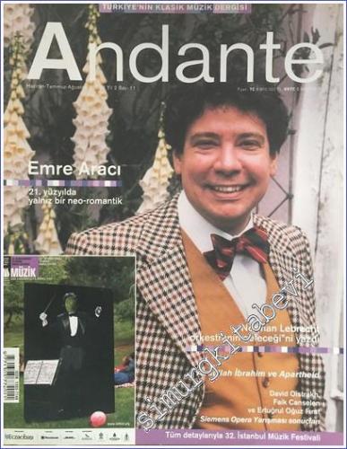 Andante Türkiye'nin Klasik Müzik Dergisi - Sayı: 11 Yıl: 2 Haziran - T