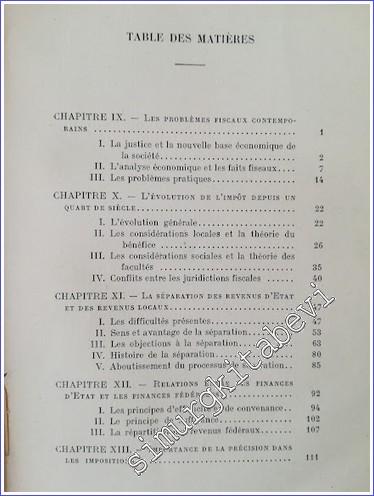 Essais sur l'impôt - Tome Second - 1914