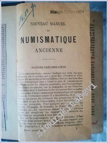 Nouveau Manuel de Numismatique Ancienne - Encyclopédie Roret - 1929