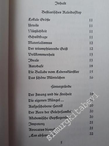 Schwänke im Vivarium : Fabeln und Parabeln - 1959