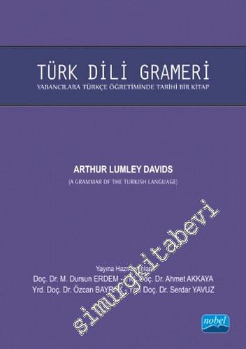 Türk Dili Grameri = A Grammar of the Turkish Language