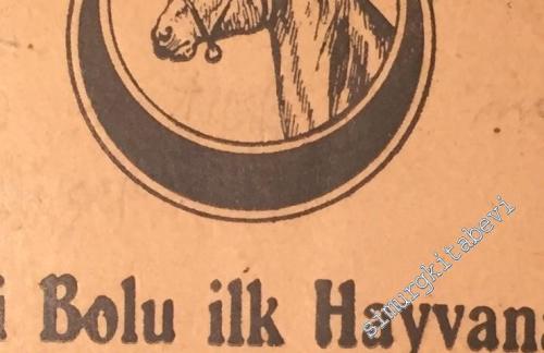 1928 Senesi Bolu ilk Hayvanat Sergisi Hatırası