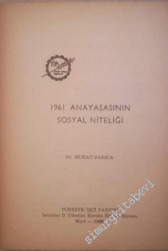 1961 Anayasasının Sosyal Niteliği