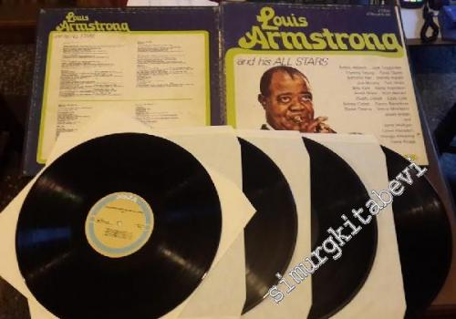 33 LP PLAK VINYL: Louis Armstrong And His All Stars, 4×Vinyl - BOX SET