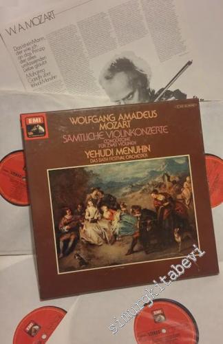 33 LP PLAK VINYL: Wolfgang Amadeus Mozart, Yehudi Menuhin, Das Bath Fe