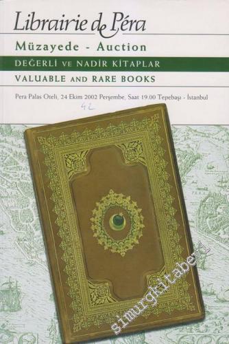 42. Librairie de Pera Antika Kitap Müzayedesi: Değerli ve Nadir Kitapl