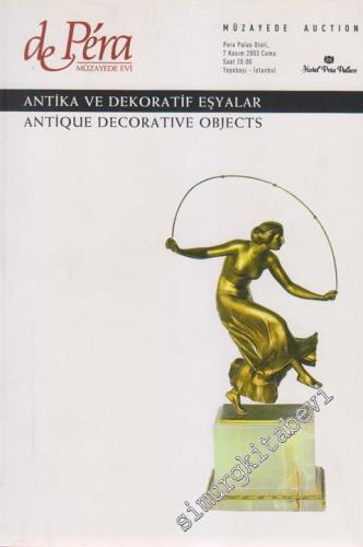 59. Librairie de Pera Müzayede Kataloğu: Antika ve Dekoratif Eşyalar (