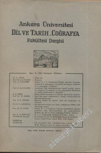 Ankara Üniversitesi Dil ve Tarih - Coğrafya Fakültesi Dergisi 80 Sayı 