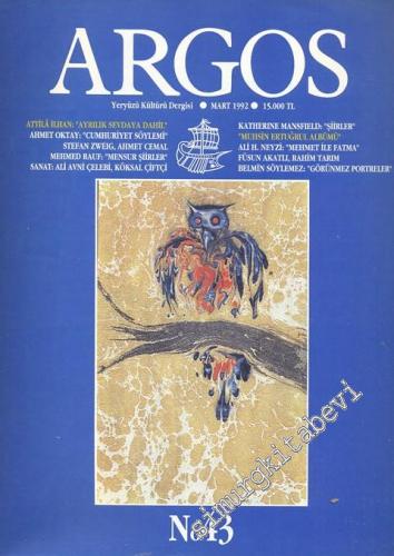 Argos - Yeryüzü Kültürü Dergisi - Mart 1992, Sayı 43