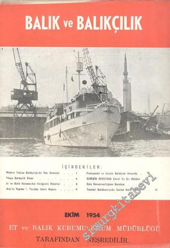 Balık ve Balıkçılık Dergisi - Sayı: 10, Ekim 1954, Cilt: 2