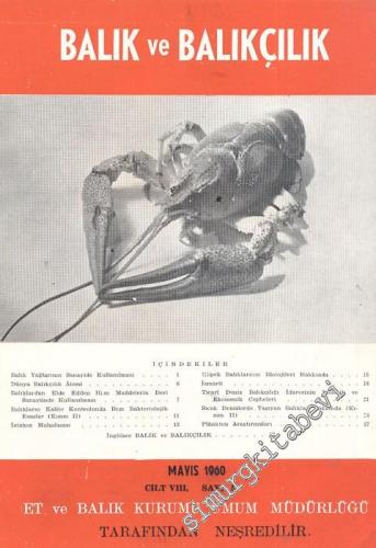 Balık ve Balıkçılık Dergisi - Sayı: 5, Mayıs 1960, Cilt: 8