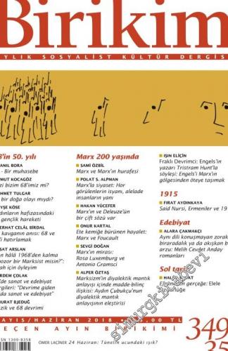 Birikim Aylık Sosyalist Kültür Dergisi - Sayı: 349 / 350 Mayıs Haziran