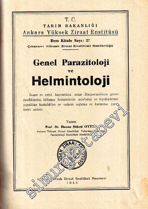 Genel Parazitoloji ve Helmintoloji