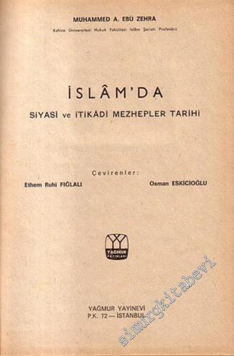 İslam'da Siyasi ve İtikadi Mezhepler Tarihi