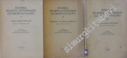 İstanbul Belediye Kütüphanesi Alfabetik Kataloğu Osman Ergin Kitapları