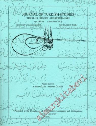 Journal of Turkish Studies = Türklük Bilgisi Araştırmaları - Cilt 38 D