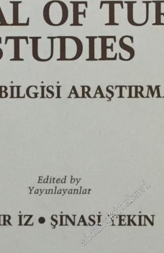 Journal of Turkish Studies = Türklük Bilgisi Araştırmaları - Sayı: 2