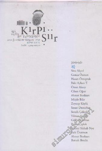 Kirpi Şiir Dergisi: İki Ayda Bir Yayınlanır : ( Cana ve Hubli Purana O