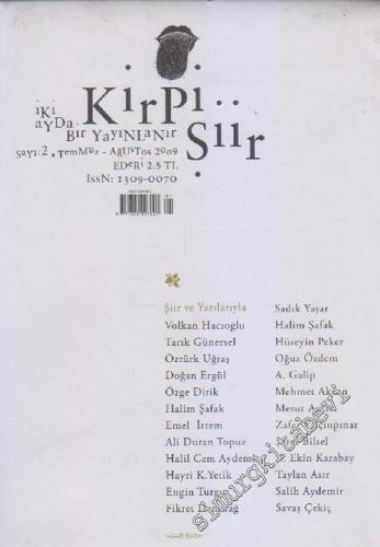 Kirpi Şiir Dergisi - İki Ayda Bir Yayınlanır - Sayı: 2 Remmuz- Ağustos