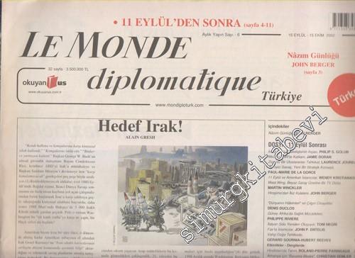 Le Monde Diplomatique Türkiye - Dosya: 11 Eylül Sonrası - Sayı: 6 Eylü