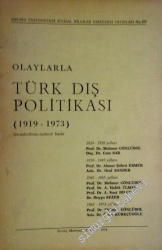 Olaylarla Türk Dış Politikası ( 1919 - 1973 )