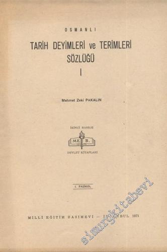 Osmanlı Tarih Deyimleri ve Terimleri Sözlüğü 24 Fasikül TAKIM