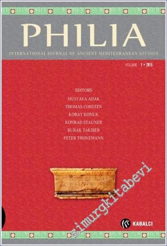 Philia: International Journal Of Ancient Mediterranean Studies 1 - Vol
