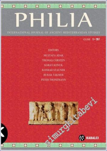 Philia: International Journal Of Ancient Mediterranean Studies 3 - Vol