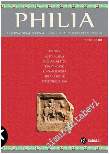 Philia: International Journal Of Ancient Mediterranean Studies 4 - Vol