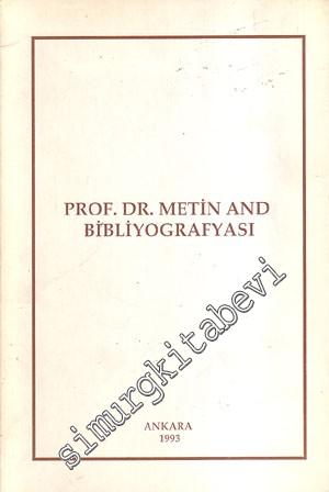 Prof. Dr. Metin And Bibliyografyası