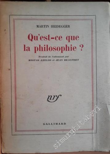 Qu'est-ce que la Philosophie?