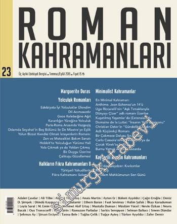 Roman Kahramanları: 3 Aylık Edebiyat Dergisi - Sayı: 23 - Sayı: 23