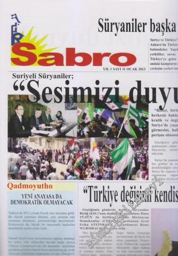 SÜRYANİ: Sabro ( Umut ) - Aylık Bağımsız Siyasi Gazete - Sayı: 11 Yıl: