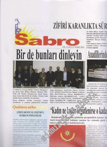 SÜRYANİ: Sabro ( Umut ) - Aylık Bağımsız Siyasi Gazete - Sayı: 13 Yıl: