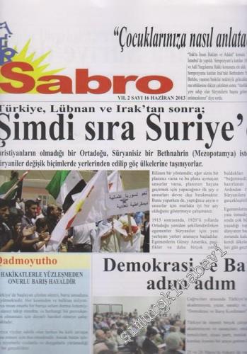 SÜRYANİ: Sabro ( Umut ) - Aylık Bağımsız Siyasi Gazete - Sayı: 16 Yıl: