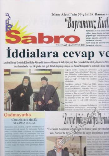 SÜRYANİ: Sabro ( Umut ) - Aylık Bağımsız Siyasi Gazete - Sayı: 18 Yıl: