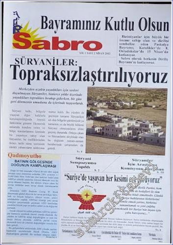SÜRYANİ: Sabro ( Umut ) - Aylık Bağımsız Siyasi Gazete - Sayı: 2 Yıl: 