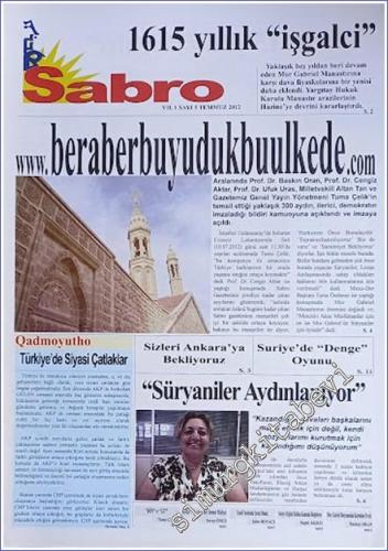 SÜRYANİ: Sabro ( Umut ) - Aylık Bağımsız Siyasi Gazete - Sayı: 5 Yıl: 