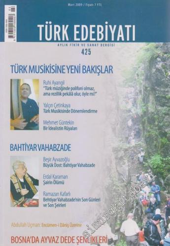 Türk Edebiyatı Aylık Fikir ve Sanat Dergisi - Dosya: Türk Musikisine Y