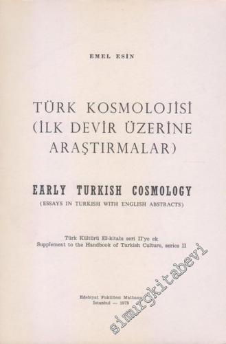Türk Kozmolojisi: İlk Devir Üzerine Araştırmaları