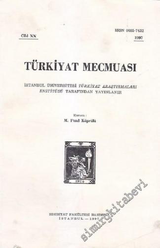Türkiyat Mecmuası - Cilt: 20