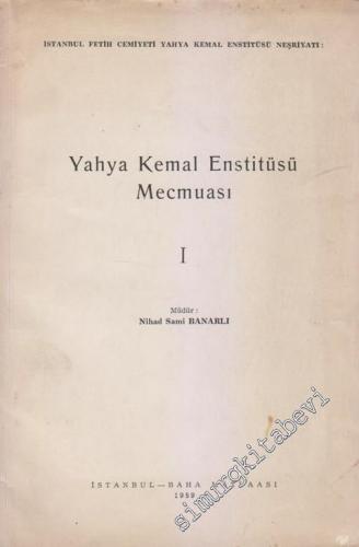 Yahya Kemal Enstitüsü Mecmuası 1