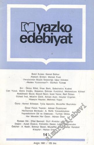 Yazko Edebiyat Dergisi - Sayı: 14; Aralık 1981