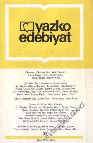 Yazko Edebiyat Dergisi - Sayı: 29; Mart 1983