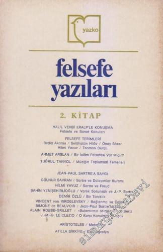 YAZKO Felsefe Yazıları - Sayı: 2, Yıl: 1982