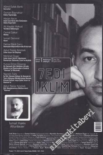 Yedi İklim: Edebiyat, Kültür, Sanat Aylık Dergisi - 246 Eylül
